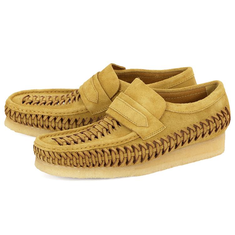 ♡新品未使用♡ クラークス　ワラビー　スエード　ベージュ　本革　1764 Clarks Originals クラークス WALLABEE LOAFER WEAVE ワラビー