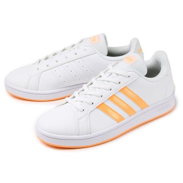 Adidas アディダス Grandcourt Base W グランドコート ベース W Fy19 ホワイト アシッドオレンジ Off Price Next Focus 通販 Yahoo ショッピング