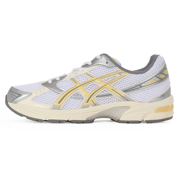 値下げ!!最終価格☆黄色と灰色の不規則な石 ASICS（アシックス） GEL-1130 1202A164-118 ホワイト/イエロー 値下げ