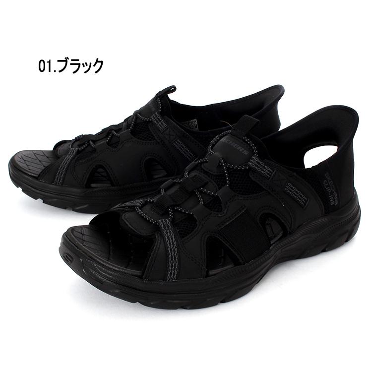 SKECHERS スケッチャーズ スリップインズ　ブラックサンダル SKECHERS 大きいサイズ メンズ サンダル 29cm 30cm 31cm