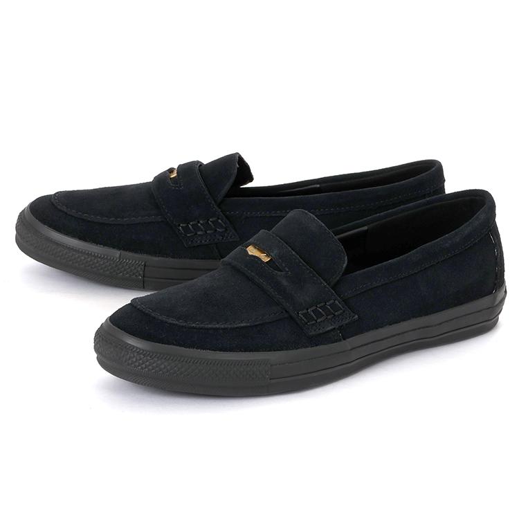 CONVERSE コンバース ローファー スニーカー ALL STAR オールスター  COINLOAFER SU BLACK ( レザー メンズ 黒 ブラック スエード 31316671 ) CONVERSE（コンバース） ALL STAR COINLOAFER SU オールスター コイン