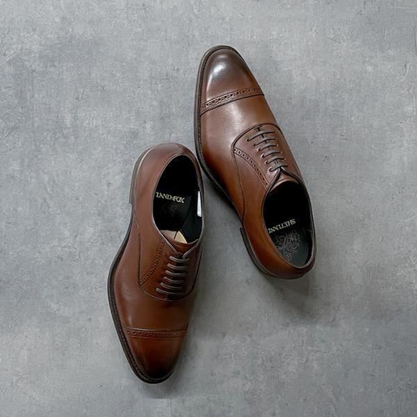 SHETLANDFOX 3048SF ストレートチップ 内羽根 ブラウン SHETLANDFOX 3048SF ストレートチップ 内羽根 ブラウン メンズ