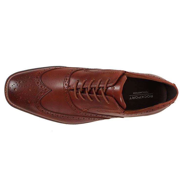 ROCKPORT ダークブラウン25.5cmウォータープルーフ　新品未使用 ROCKPORT（ロックポート） TOTAL MOTION AMALFI WINGTIP トータル