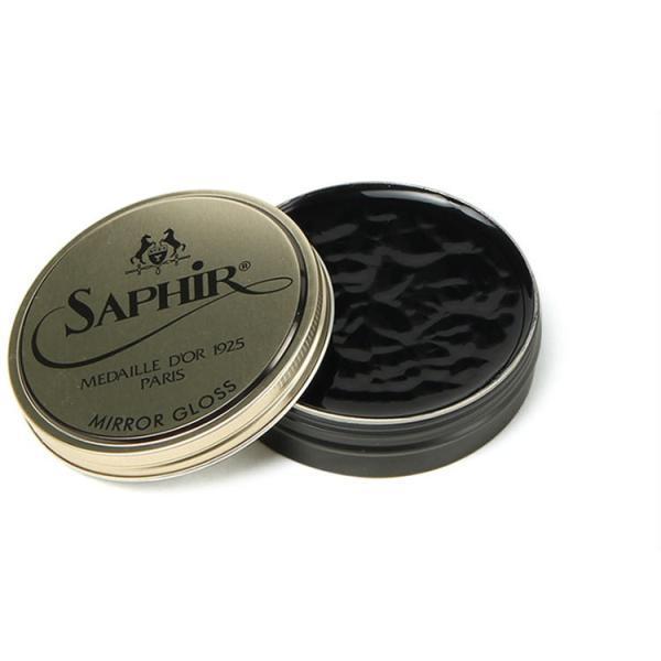 Saphir Noir サフィールノワール ハイシャイン 鏡面磨き用ワックス MIRROR GLOSS ミラーグロス ブラック 75ml | Saphir Noir