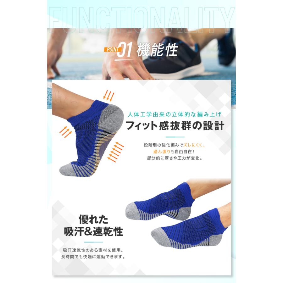 ソックス メンズ スポーツソックス ランニングソックス 5足組 Sports Astyshop 通販 Yahoo ショッピング