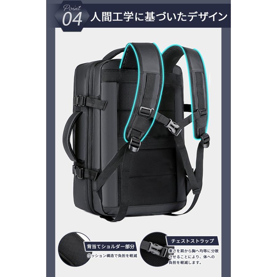 ビジネスリュック メンズ 大容量 軽量 リュックサック 3way PC収納 多機能 バッグ カバン 30代 40代 50代 BALLOT バロット | BALLOT | 09
