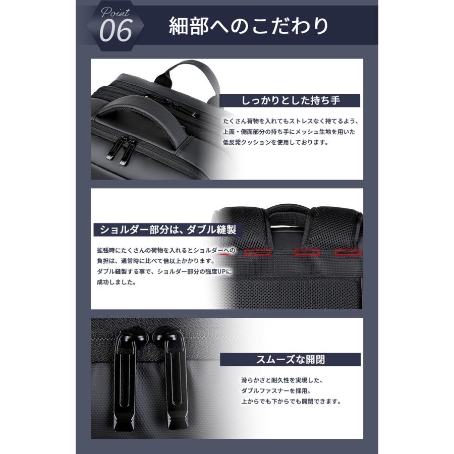 ビジネスリュック メンズ 大容量 軽量 リュックサック 3way PC収納 多機能 バッグ カバン 30代 40代 50代 BALLOT バロット | BALLOT | 12