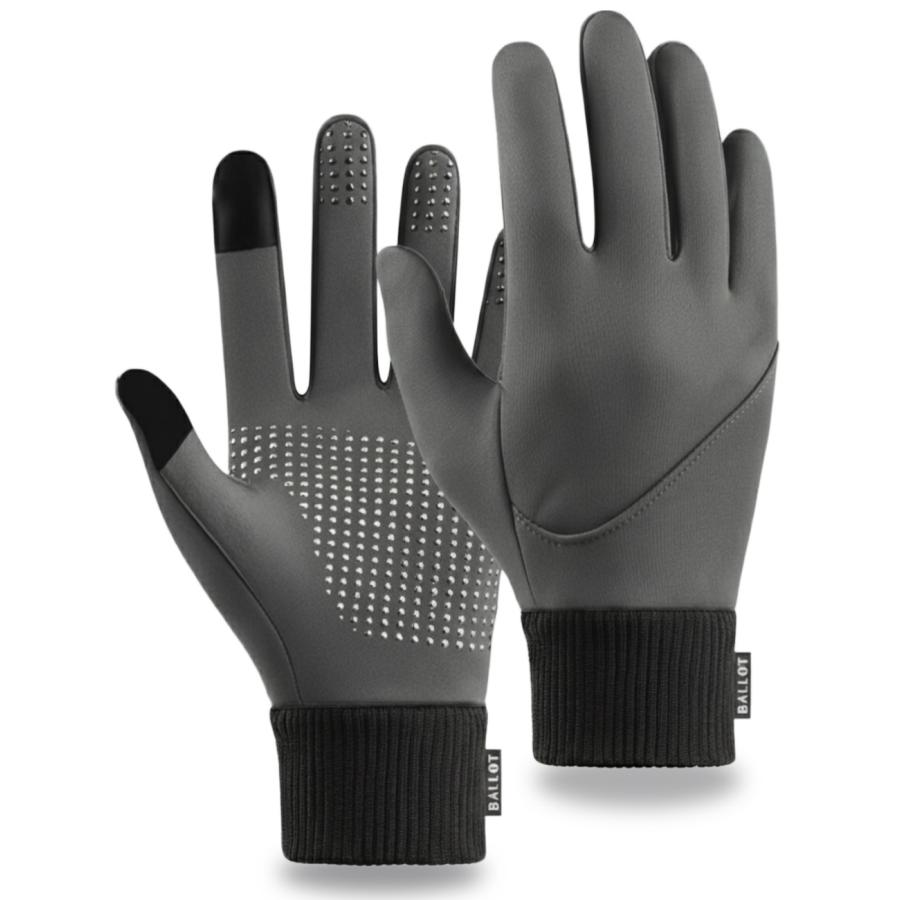 手袋 メンズ スマホ対応 防寒手袋 裏起毛 防水 てぶくろ 男女兼用 BALLOT バロット | BALLOT | 13