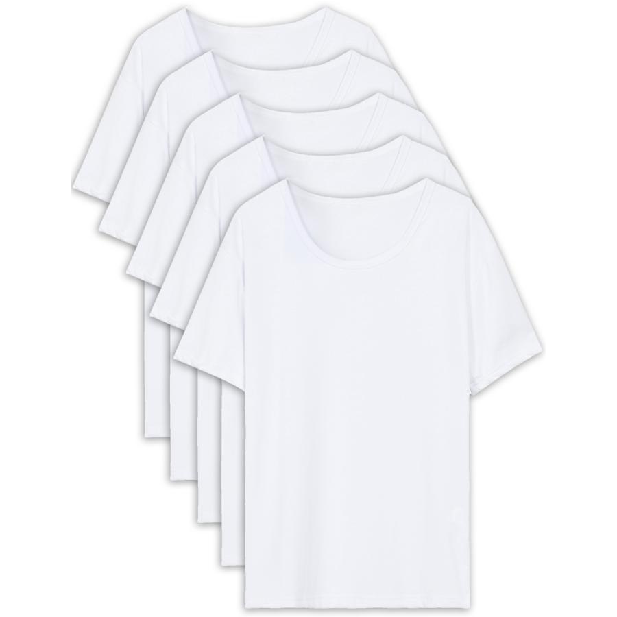 インナーシャツ メンズ インナー 肌着 5枚組 半袖 速乾防臭 Uネック クセになる肌触り BALLOT バロット | BALLOT | 14