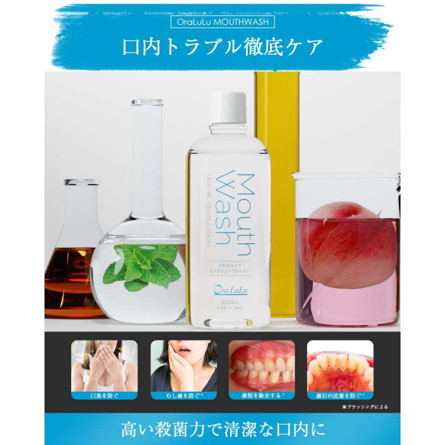 624円 奉呈 マウスウォッシュ お口の香水 口臭ケア 歯周病 むし歯予防 大容量 1000ml ピーチミント味 低 中 強刺激 OraLuLu オーラルル 624円 奉呈 マウスウォッシュ お口の香水 口臭ケア 歯周病 むし歯予防 大容量 1000ml ピーチミント味 低 中 強刺激 OraLuLu オーラルル