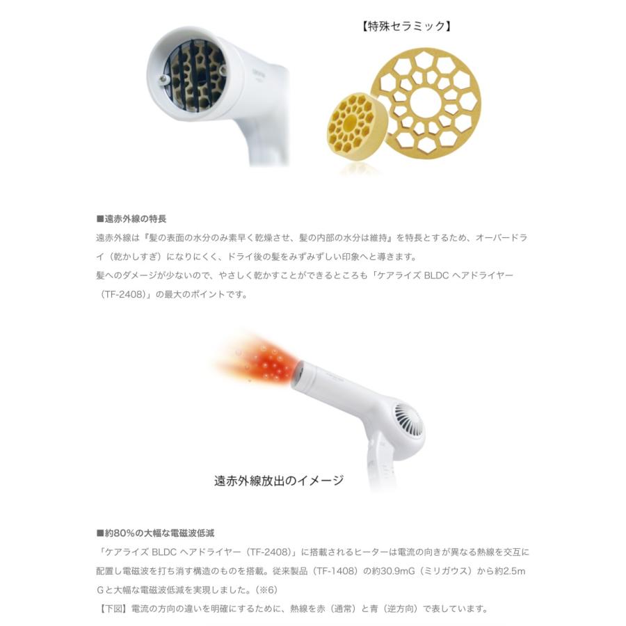 ドライヤー ケアライズ BLDC ヘアドライヤー TF-2408 AMAVILLA