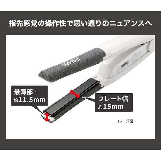 NS340A Nobby ノビー ホワイト アレンジアイロン ヘアーアイロン ヘアアイロンの画像