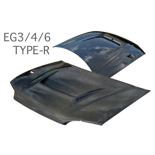 スタウト EG3/EG4/EG6 シビック エアロボンネット タイプR FRP製