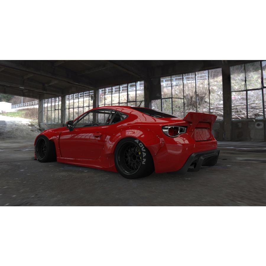 TRA京都 86 ZN6 ver.2 リアディフューザー前期用 ロケットバニー