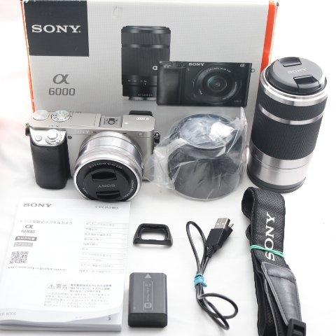 SONY ミラーレス一眼 α6000 ダブルズームレンズキット E PZ 16-50mm F3
