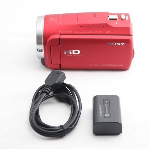 Sony HDR-CX680 レッド ビデオカメラ SONY(ソニー) ビデオカメラ Handycam HDR-CX680 光学30倍 内蔵メモリー