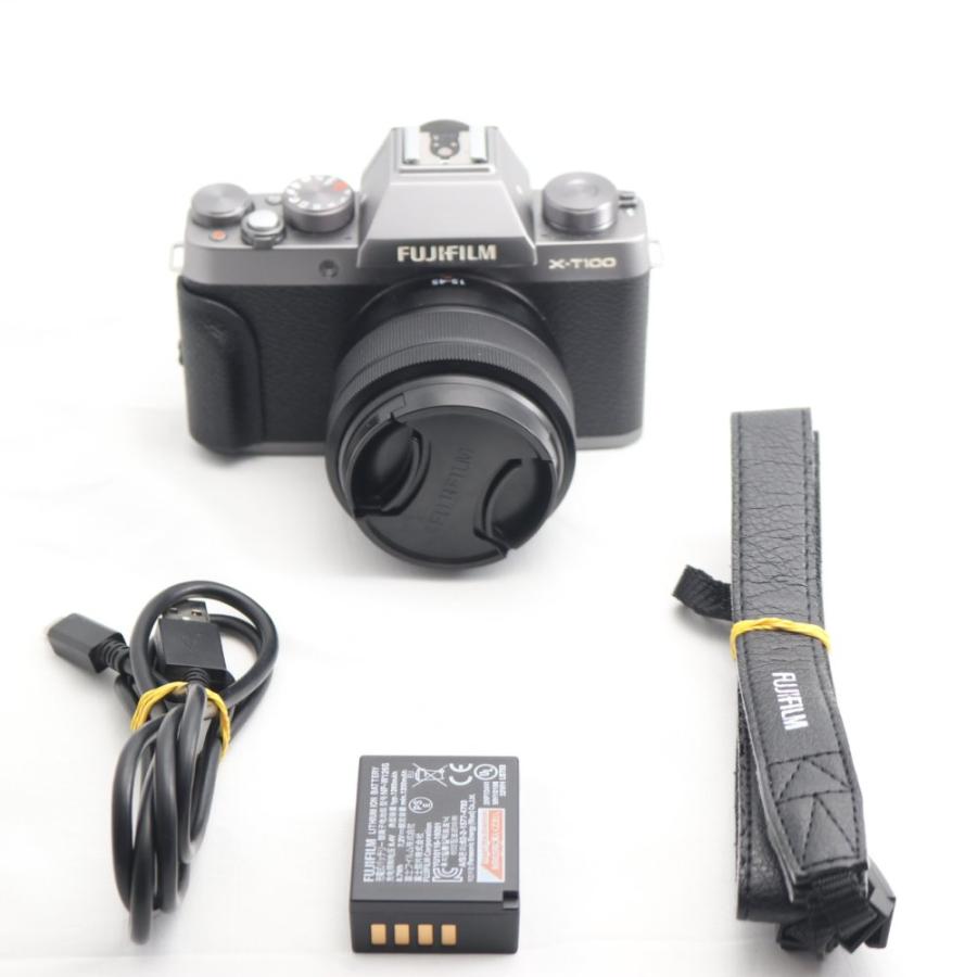 富士フイルム(FUJIFILM) ミラーレス一眼 X-T100レンズキット ダーク 