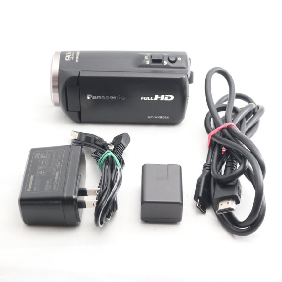 パナソニック HDビデオカメラ V480M 32GB 高倍率90倍ズーム ブラック