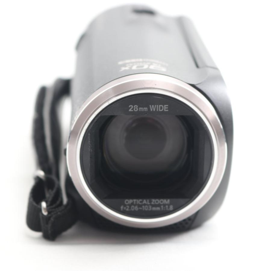 【美品】Panasonic HC-V480M ビデオカメラ 90倍ズーム パナソニック HDビデオカメラ V480M 32GB 高倍率90倍ズーム ブラック