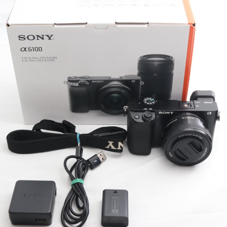 SONYミラーレス一眼 α6100 パワーズームレンズキット ブラック SONY(ソニー) ミラーレス一眼 α6100 パワーズームレンズキット