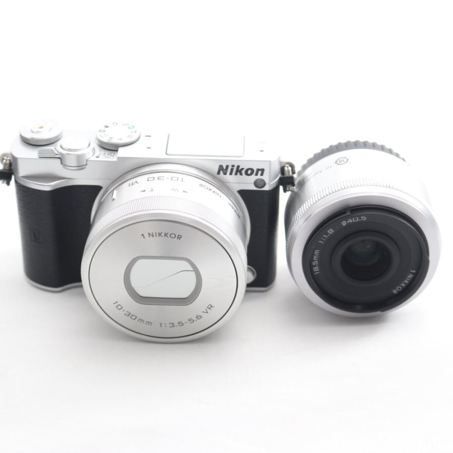 Nikon1 J5 ミラーレス ダブルレンズキット /シルバー J5WLKSL Nikon ミラーレス一眼 Nikon1 J5 ダブルレンズキット シルバー J5WLKSL