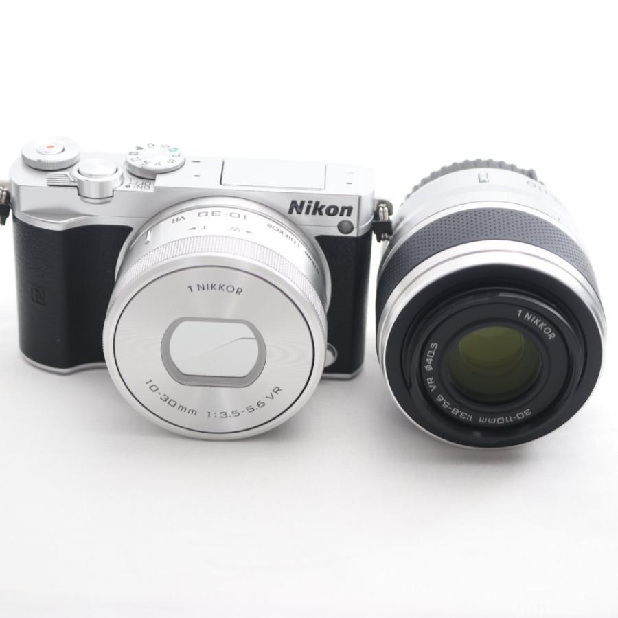 Nikon ミラーレス一眼 Nikon1 J5 ダブルズームキット シルバー J5WZSL