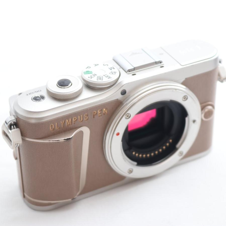 OLYMPUS ミラーレス一眼カメラ PEN E-PL10 ボディー ブラウン