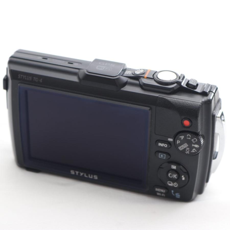 OLYMPUS デジタルカメラ STYLUS TG-4 Tough ブラック 1600万画素CMOS F2.0 15m 防水 100kgf耐荷重 GPS+電子コンパス&amp;内蔵Wi-Fi TG-4 BLK qqffhab OLYMPUS Digital Camera STYLUS TG-4 Tough Black 16-MP F2.0 15m TG-4