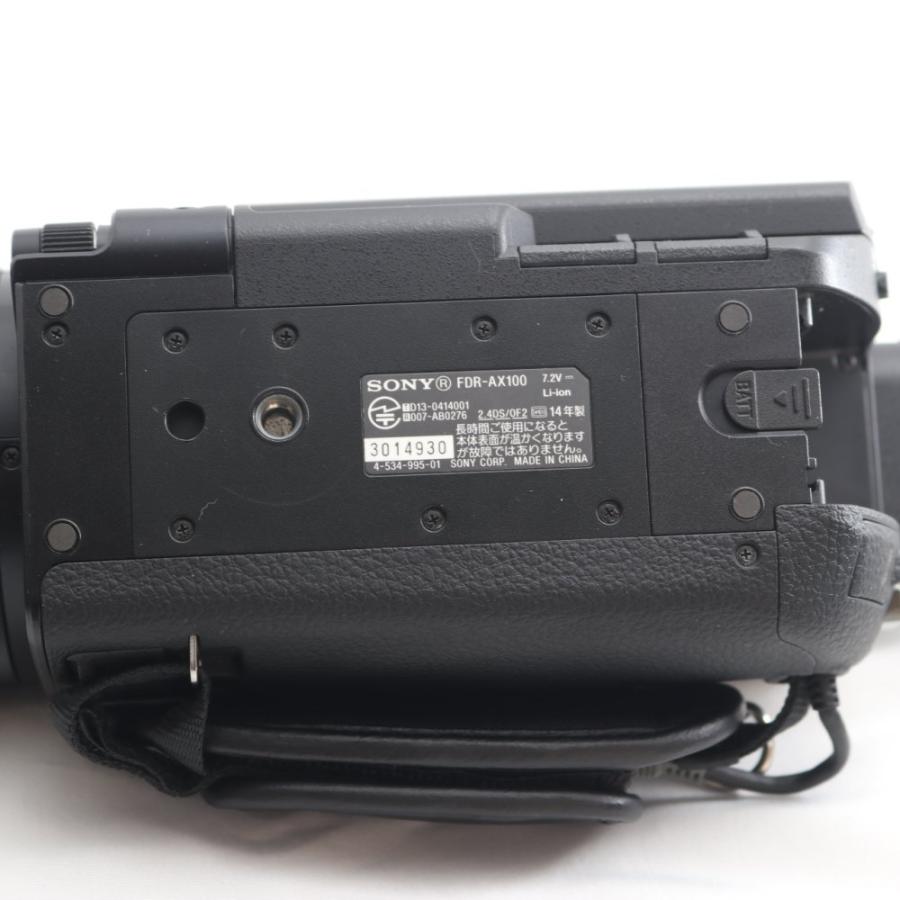 SONY ビデオカメラ FDR-AX100 4K 光学12倍 ブラック Handycam BC