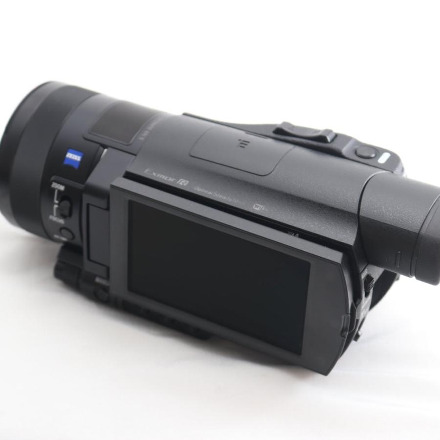 SONY ビデオカメラ FDR-AX100 4K 光学12倍 ブラック Handycam BC