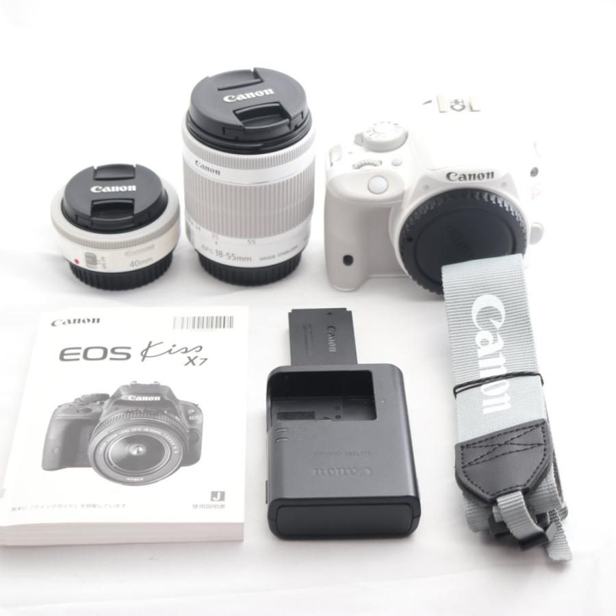 Canon EOS Kiss X7 ダブルレンズキット II ホワイト : ネクスト