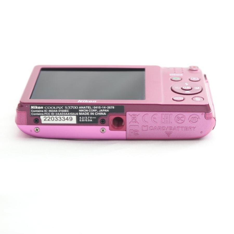 Nikon デジタルカメラ COOLPIX S3700 ピンク 光学8倍ズーム 2005万画素