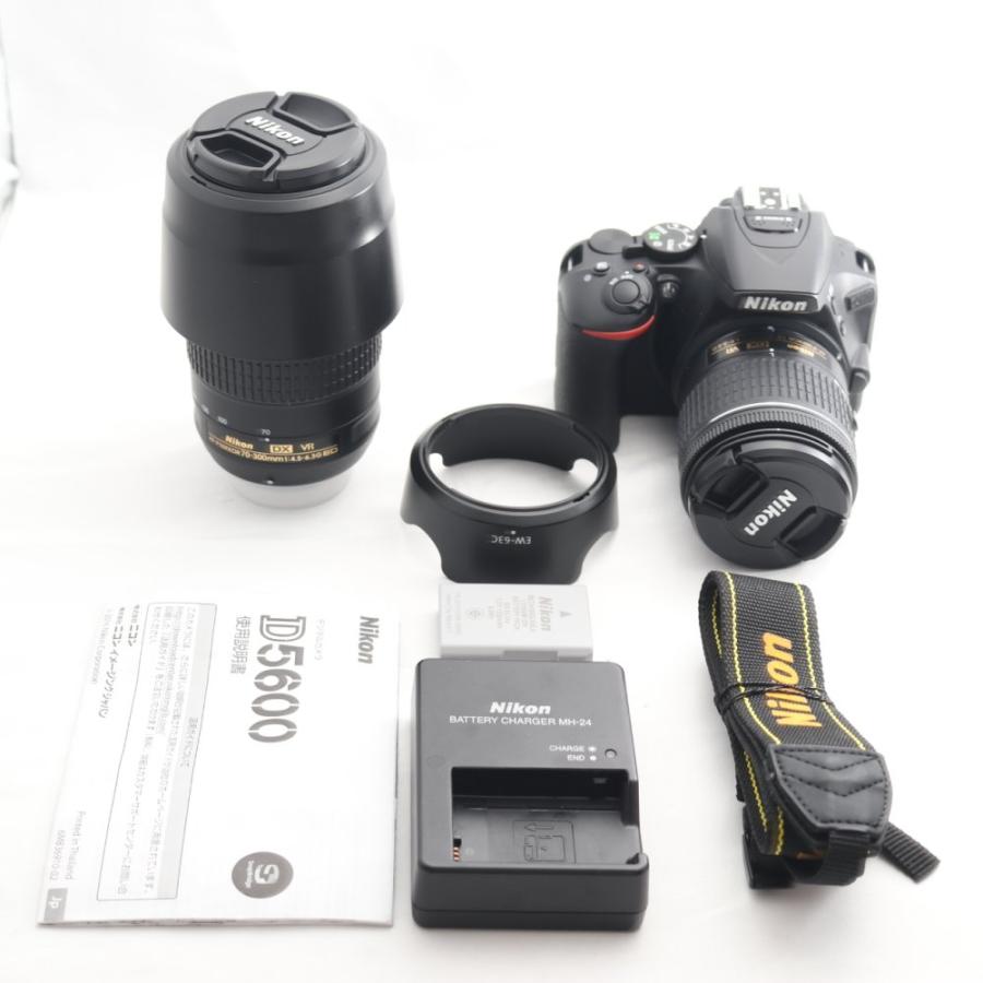 Nikon デジタル一眼レフカメラ D5600 ダブルズームキット ブラック 