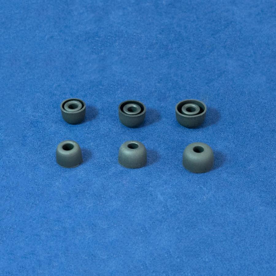 イヤーピース シリコン カナル型 ハーフ型 セット 黒 白＜アウトレット＞ | ブランド登録なし | 03