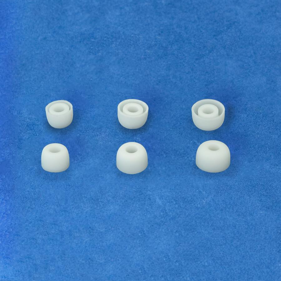 イヤーピース シリコン カナル型 ハーフ型 セット 黒 白＜アウトレット＞ | ブランド登録なし | 06