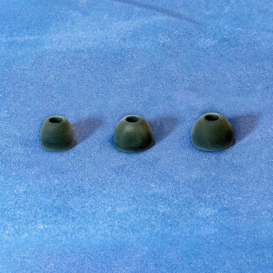 イヤーピース シリコン カナル 抗菌 イヤーチップドーム型 SMLセット 黒 白 | ブランド登録なし | 04