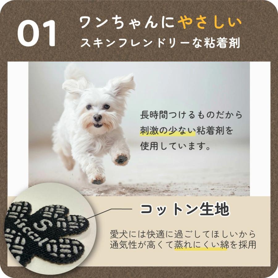 【★累計販売枚数5万枚突破!!ランキング1位獲得★】犬 滑り止め シール 10セット40枚入り ランキング1位獲得 フローリング すべり止め シール いぬ用 |  | 11