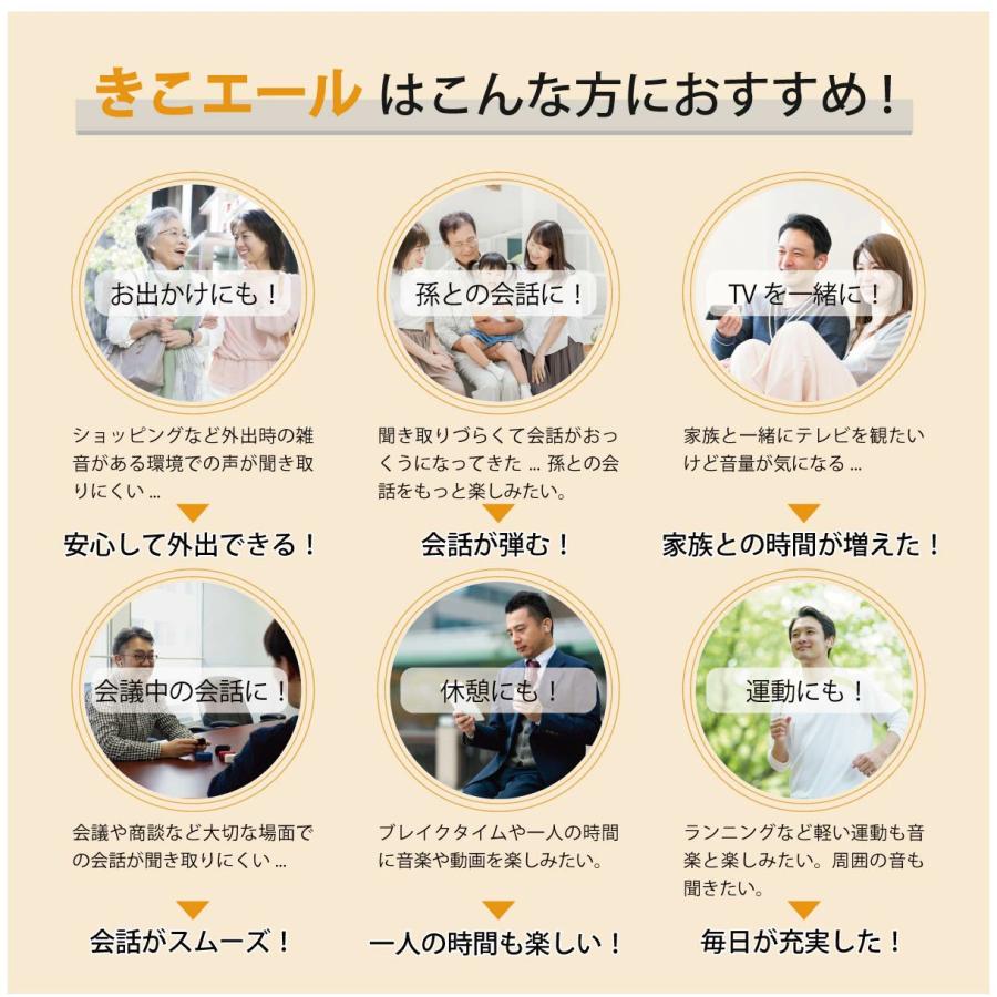 【数量限定♪専用ポーチプレゼント♪】集音器 高齢者 公式 きこエール 認定整備品 充電式 イヤホン 使いやすい しゅうおんき 軽度 中度 | ブランド登録なし | 06