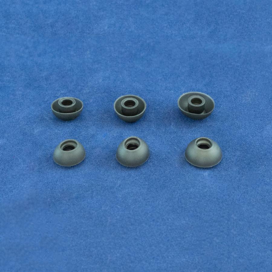 イヤーピース  シリコン SpinFit セット 黒 カナル型 半傘タイプ 音質 クリア 高音 低音 ＜アウトレット＞ | ブランド登録なし