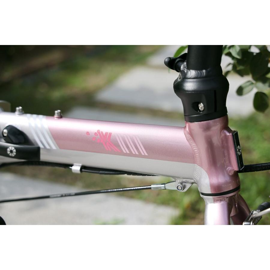 DAHON(ダホン)ピンクのかわいい折り畳み自転車！内装3速 DAHON ( ダホン ) 折りたたみ自転車 K3 ( ケースリー ) ピュアリティー