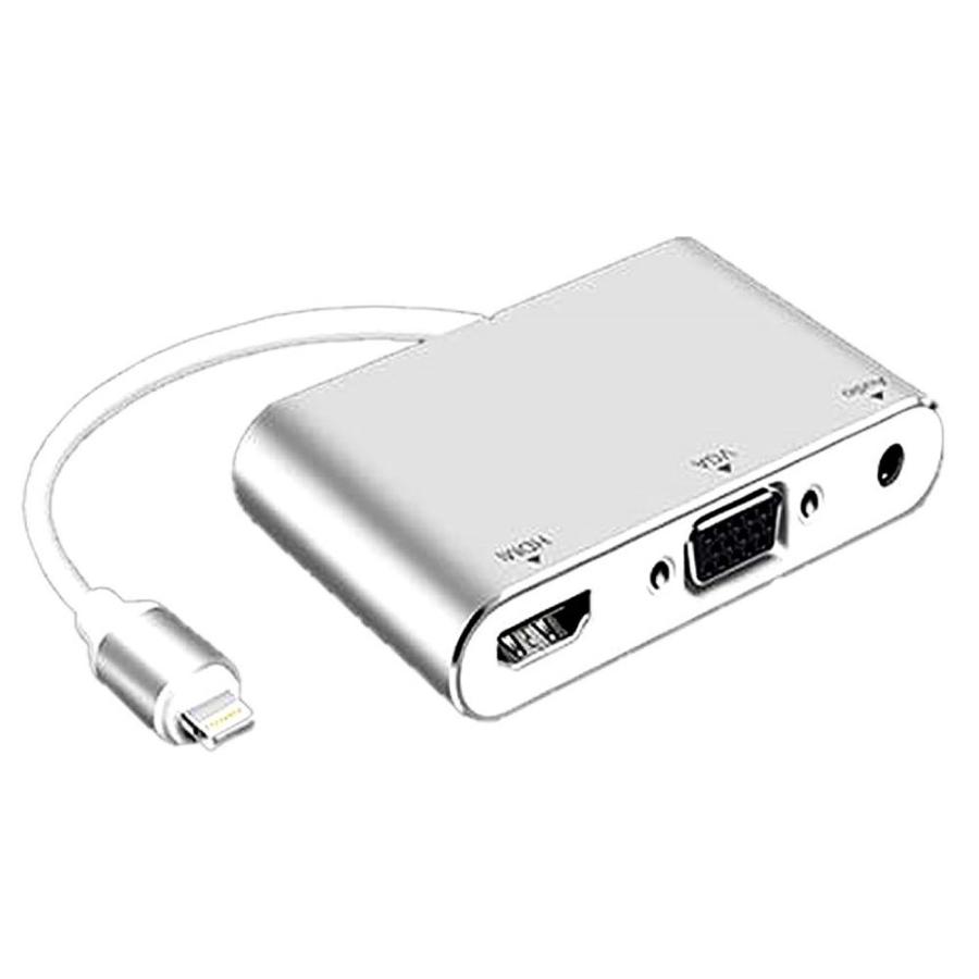 2画面出力 HDMI/VGA 変換 アダプタ HDMI iPhone iPad ipod 対応 ケーブル 高解像度 高画質 iOS10.0対応 持ち運び THCORE｜nexts