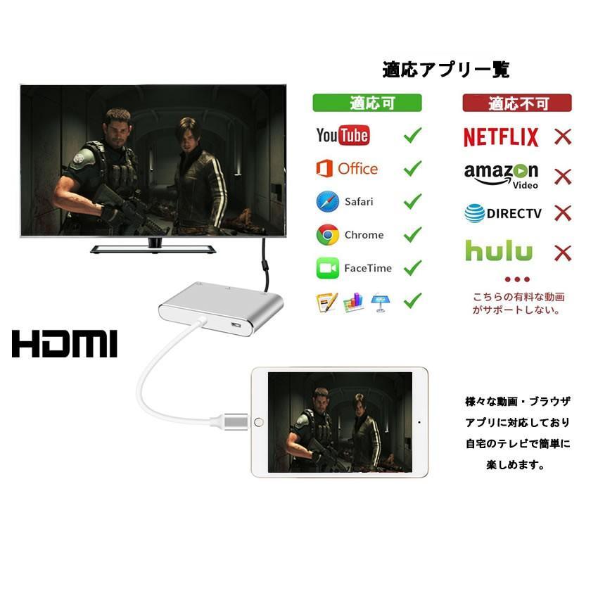 2画面出力 HDMI/VGA 変換 アダプタ HDMI iPhone iPad ipod 対応 ケーブル 高解像度 高画質 iOS10.0対応 持ち運び THCORE｜nexts｜04