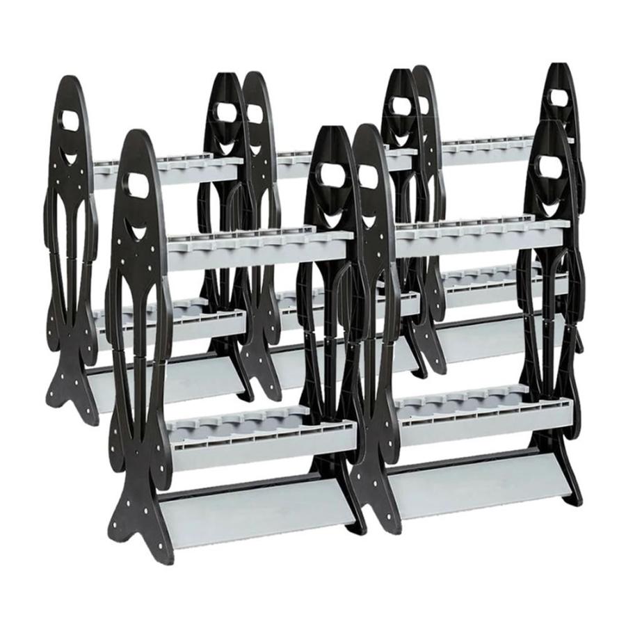 在庫あり 即納 ロッド スタンド ホルダー 釣り 竿 収納 16本 ディスプレイ 組み立て フィッシング ジギング 海 川 ブラック Rodst の 5個セット 売り切れ必至 Www Technet 21 Org