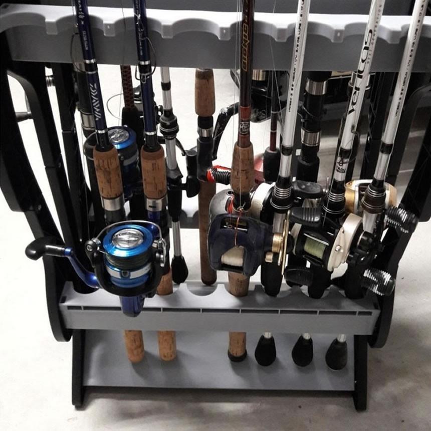 ロッドスタンド 16本収納 ロッドホルダー 釣り 竿 アウトドア 釣り用品