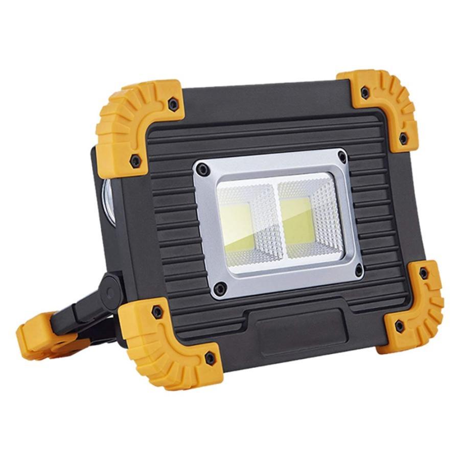 LED 充電式 投光器 20W ポータブル 作業灯 緊急照明 屋外照明 ワーク