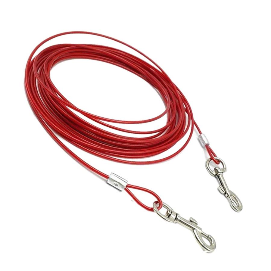 ロングリード 5m レッド 犬 係留 リード ランナーケーブル ワイヤー ロープ 繋留器具 しつけ用 小型 中型 大型 犬用 Roreed 5m Rd Kg1007 30a Next Stage 通販 Yahoo ショッピング