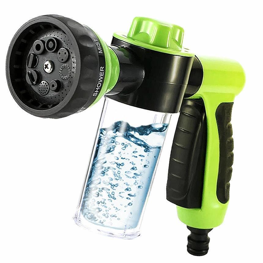 フォームガン 洗車 ノズル 掃除 散水パターン8種 泡量 3段階 洗剤