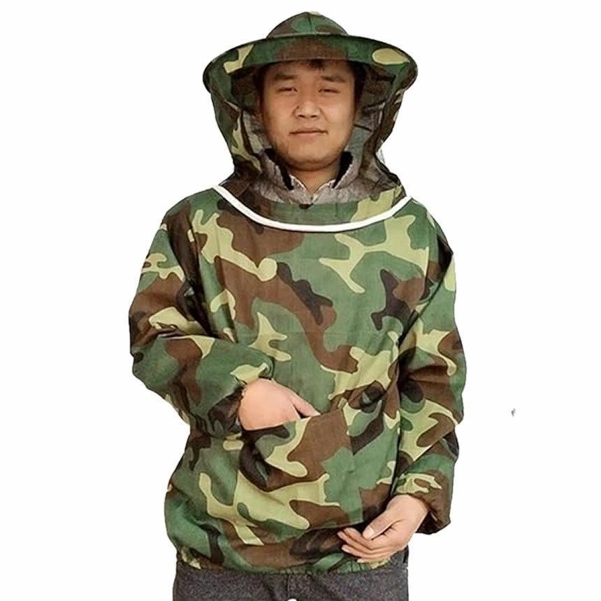 日本正規品 5個セット 養蜂用 蜂防護服 迷彩 フェイスネット付 蜂巣 害虫駆除 虫よけ 作業服 害虫 蜂 駆除 Hogobati Me Discoversvg Com