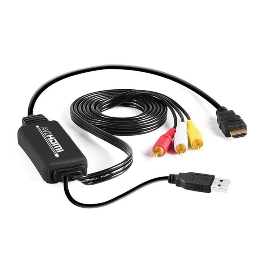Rca To Hdmi 変換 ケーブル コンバーター コンポジット Rca Av アダプター Usb給電 Xbox Ps4 Ps3 Tv Stb Vhs Vcr Rcatohdmi Mf1214 5a Next Stage 通販 Yahoo ショッピング