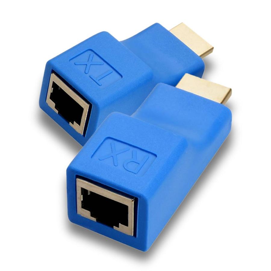 正規通販 Cable Matters Hdmi エクステンダー 延長器 Lan 変換延長器 4k 2 0 Hdr Hdcp対応 Cat6 Lanケーブル 18gbps 最大50m延長 Fucoa Cl